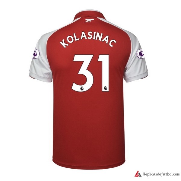 Camiseta Arsenal Primera equipación Kolasinac 2017-2018